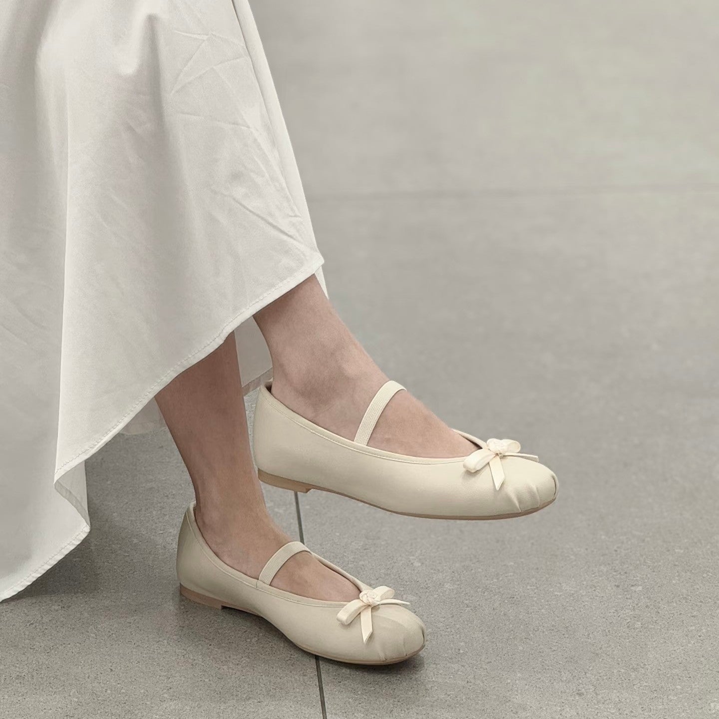 Damen Ballerinas mit dekorativem Schleifen-Design R&B