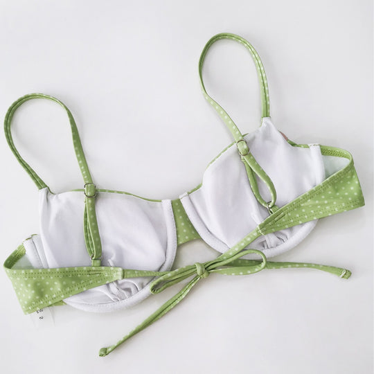 Damen gepunkteter Bikini mit verspieltem Design R&B