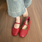Damen Ballerinas mit praktischem Riemen und komfortabler Sohle