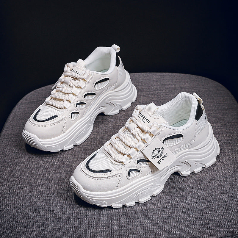 Damen Trendige Chunky Sneakers mit atmungsaktivem Obermaterial und dämpfender Sohle R&B