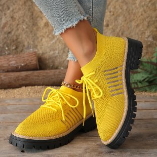 Damen Atmungsaktive und bequeme Sneaker mit auffälliger Sohle R&B
