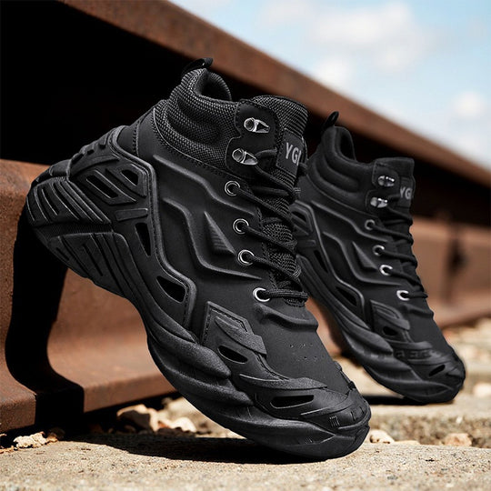 Damen Sportliche hohe Sneakers mit dämpfender Sohle und atmungsaktivem Obermaterial R&B