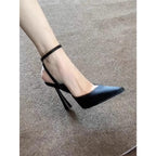 Damen elegante Slingback Pumps mit hohem Absatz R&B