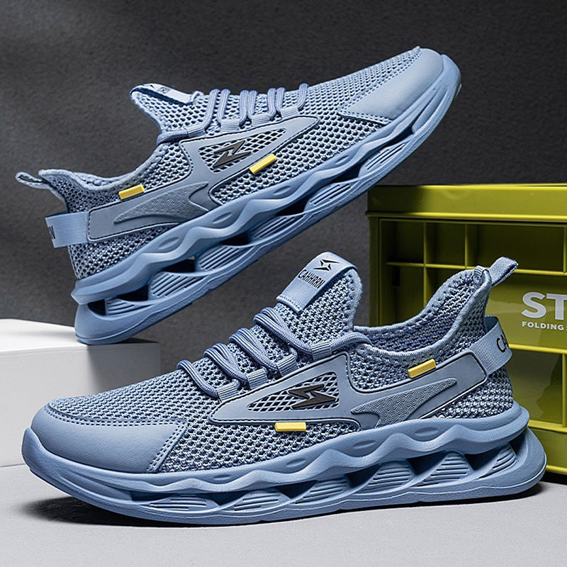 Damen Sportliche Laufsneaker mit atmungsaktivem Mesh-Obermaterial und dämpfender Sohle R&B