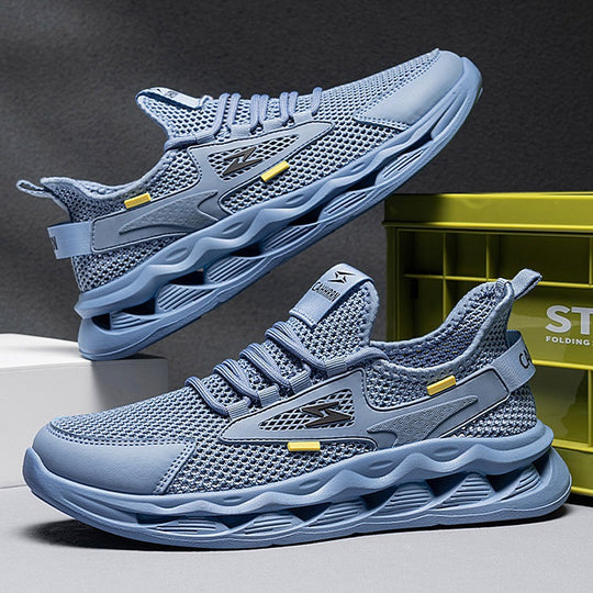 Damen Sportliche Laufsneaker mit atmungsaktivem Mesh-Obermaterial und dämpfender Sohle R&B