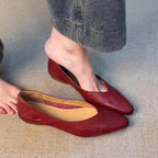 Damen spitze Slipper mit eleganter V-Ausschnittform R&B