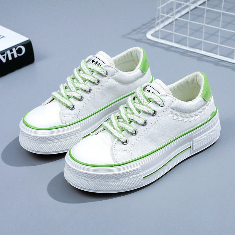 Damen Sneaker mit hoher Plateausohle und atmungsaktivem Obermaterial R&B