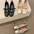 Damen elegante Ballerinas mit modischem Schleifendetail R&B