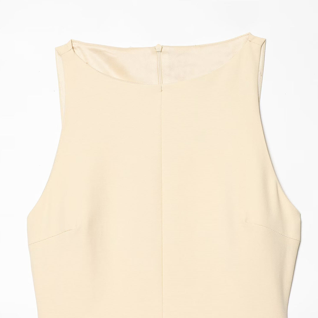 Damen Sommerkleid mit schwingendem Volant und figurbetonter Silhouette R&B