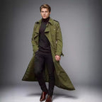 Herren Langer Trenchcoat R&B