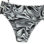 Damen Bandeau-Bikini-Set mit Stilvollem Rüschendesign