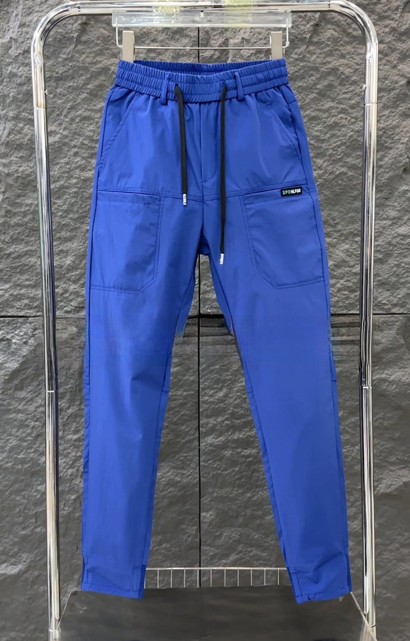 Herren nan sportive Cargojoggerhose mit elastischem Bund, Kordelzug und konischem Beinabschluss R&B