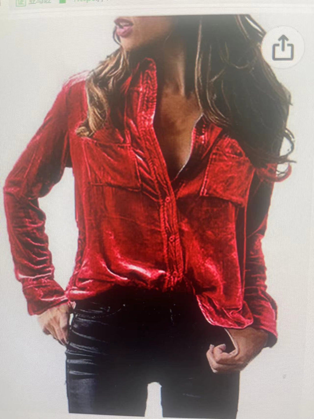 Damen Satin Bluse mit dekorativen Brusttaschen R&B