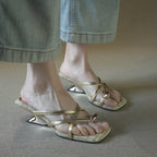 Damen Slingback-Pantoletten mit modischem Design und elegantem Absatz R&B