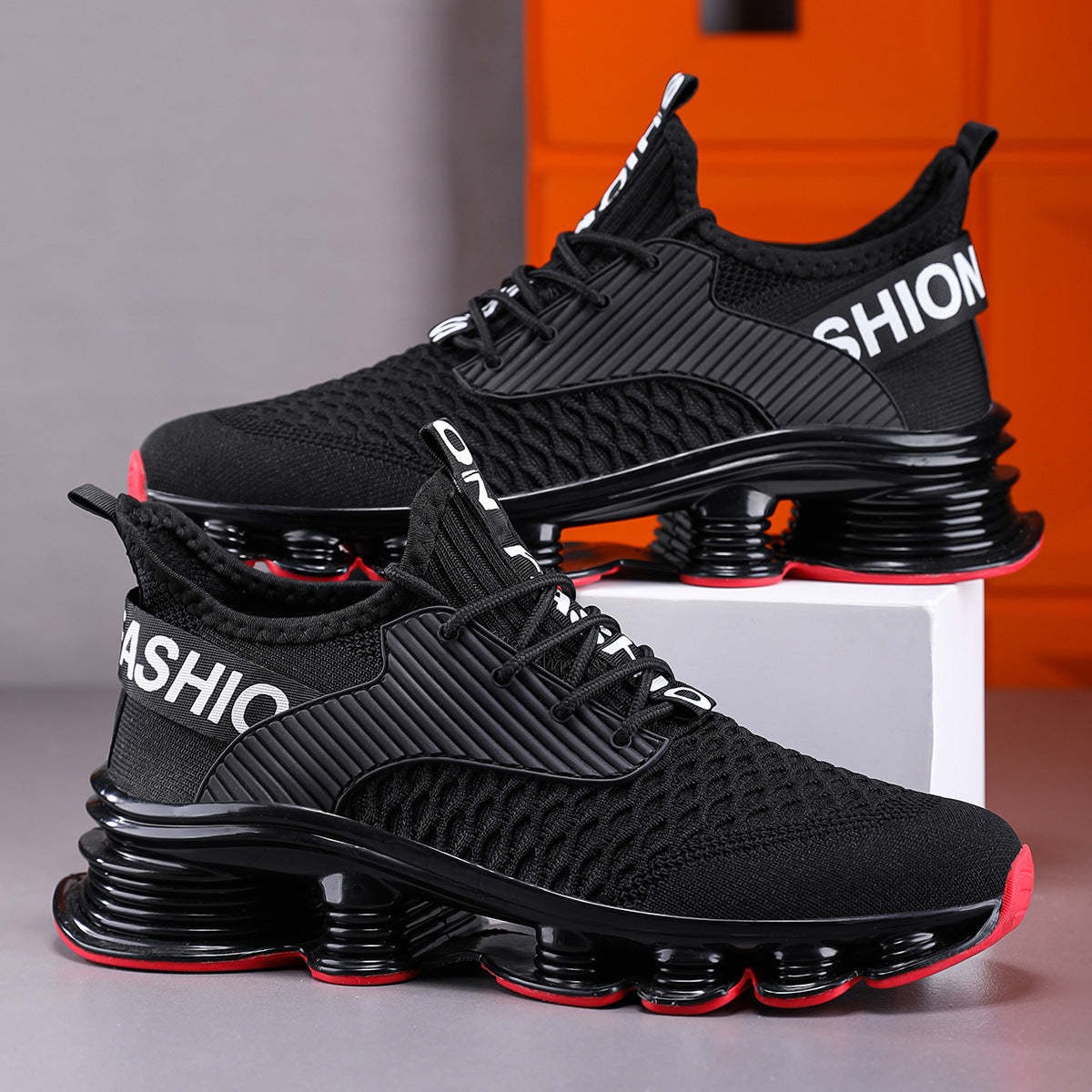 Damen Sportliche Sneakers mit atmungsaktivem Obermaterial und dämpfendem Sohlenprofil