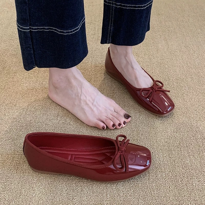 Damen Ballerinas mit schickem Knoten-Detail und komfortabler Sohle