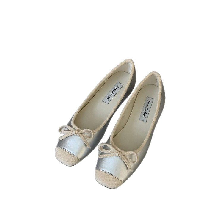 Damen Elegante Ballerinas mit modischem Schleifenakzent und weichem Fußbett R&B