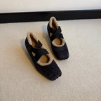 Damen elegante Hausschuhe mit weichem Innenfutter und flexibler Sohle R&B