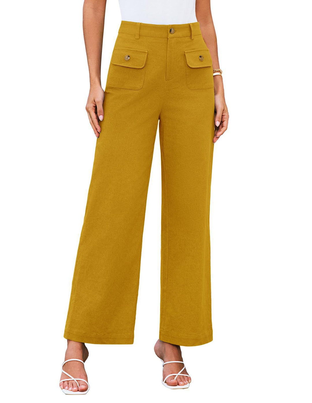 Damen weite Stoffhose mit praktischen Taschen R&B