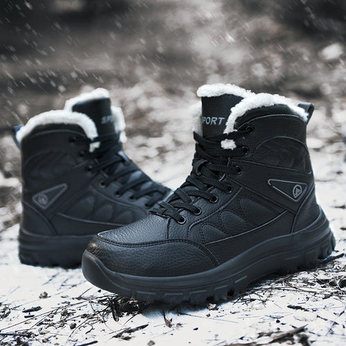 Damen gefütterte Winterstiefel mit rutschfester Sohle und isolierendem Innenfutter R&B