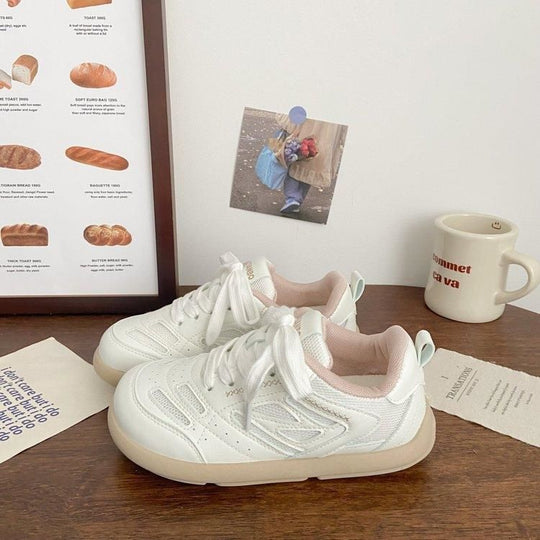Damen Sportliche Sneakers mit atmungsaktiver Netzstruktur und dämpfender Sohle R&B