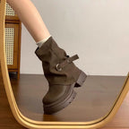 Damen Modische Stiefel mit hohem Schaft und flexibler Sohle R&B