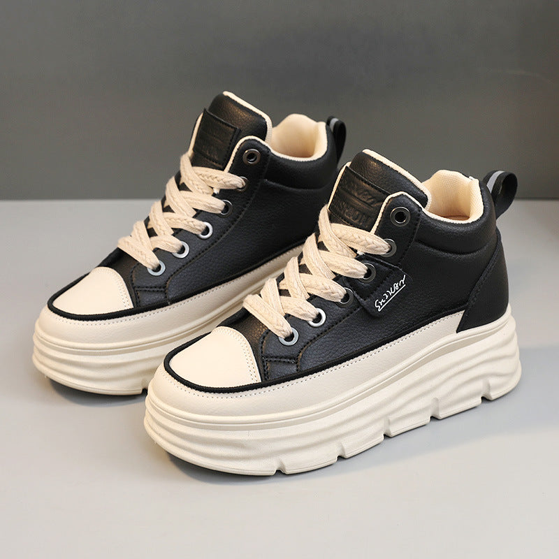 Damen sportliche High-Top Sneakers mit dämpfendem Sohlenprofil R&B
