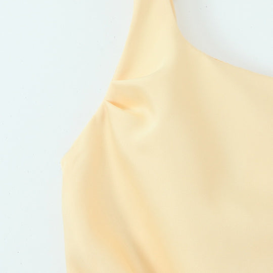 Damen Maxikleid mit elegantem Quadrat-Ausschnitt und raffinierten Drapierungen R&B