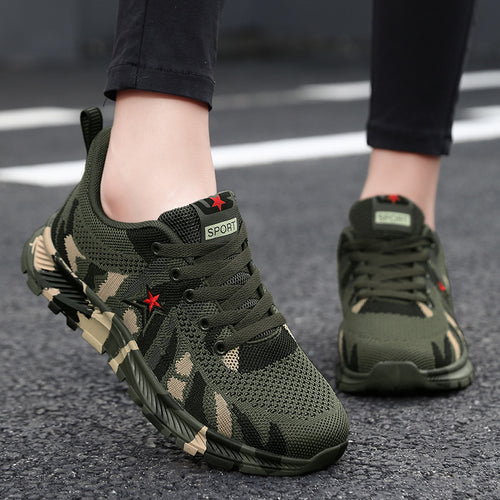 Damen Atmungsaktive Sport-Sneaker mit flexiblem Design und rutschfester Sohle R&B
