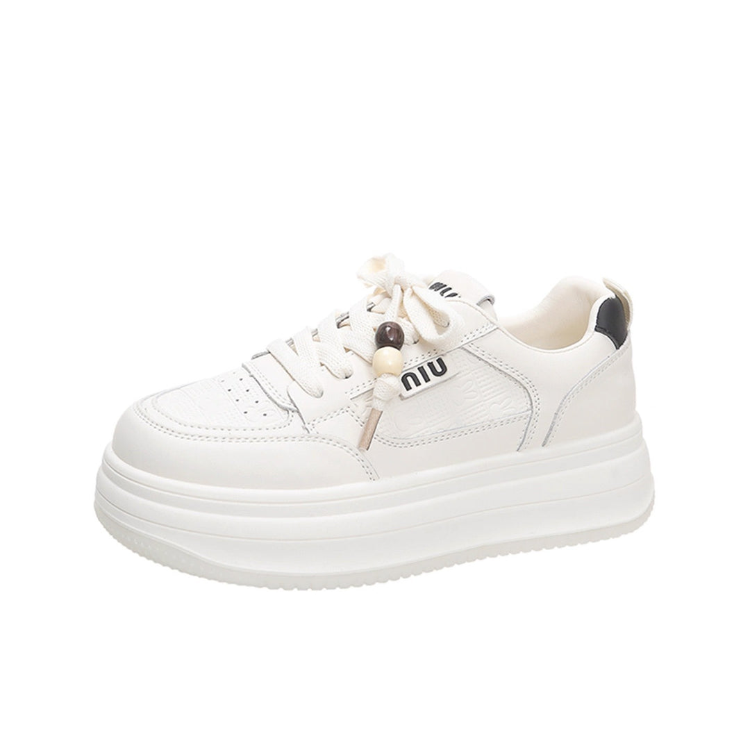 Damen Modische Sneakers mit elastischen Schnürsenkeln und dämpfender Sohle R&B