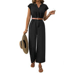 Damen Jumpsuit mit weichem Material und tailliertem Schnitt R&B