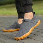 Damen bequeme Slip-On Laufschuhe mit strapazierfähigem Obermaterial und rutschfester Sohle