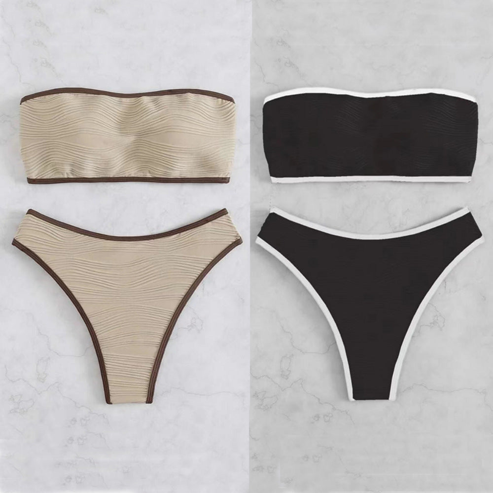 Damen Bandeau Bikini mit bequemer Passform R&B