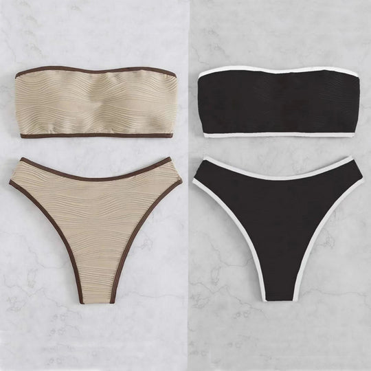 Damen Bandeau Bikini mit bequemer Passform R&B