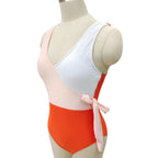 Damen Eleganter Wickelbadeanzug mit asymmetrischem Schnitt R&B