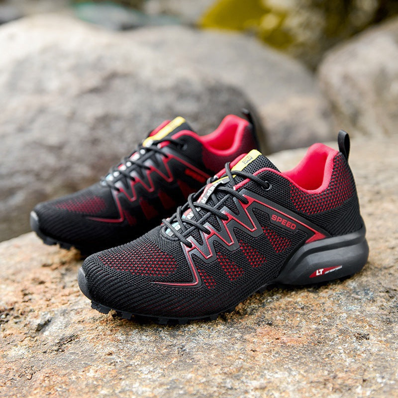Damen Trailrunning-Schuhe mit atmungsaktivem Mesh-Obermaterial und rutschfester Profilsohle