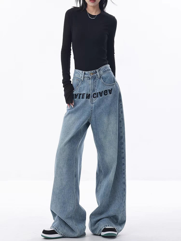 Damen Weite Jeanshose R&B