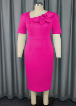 Damen Elegantes Etuikleid mit floralem Detail R&B