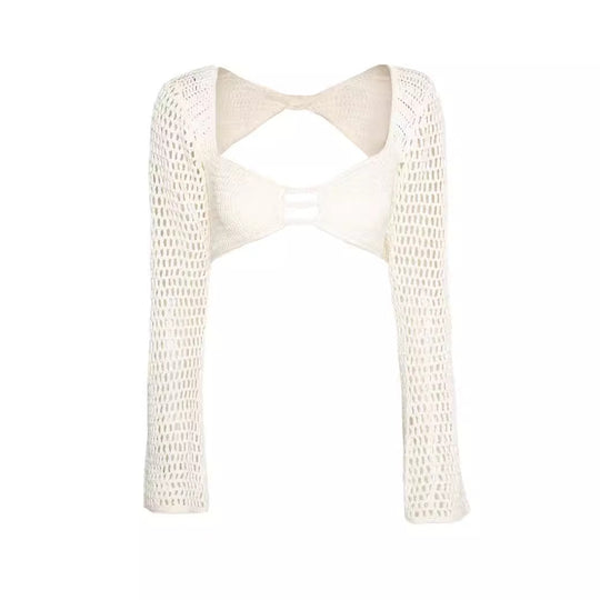 Damen geflochtener Strickanzug mit langen Ärmeln und figurbetontem Design R&B