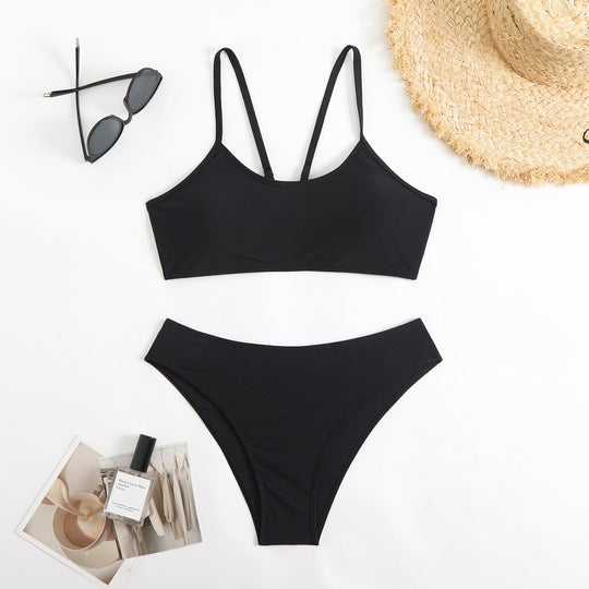 Damen Sportliches Bikini-Set mit verstellbaren Trägern R&B