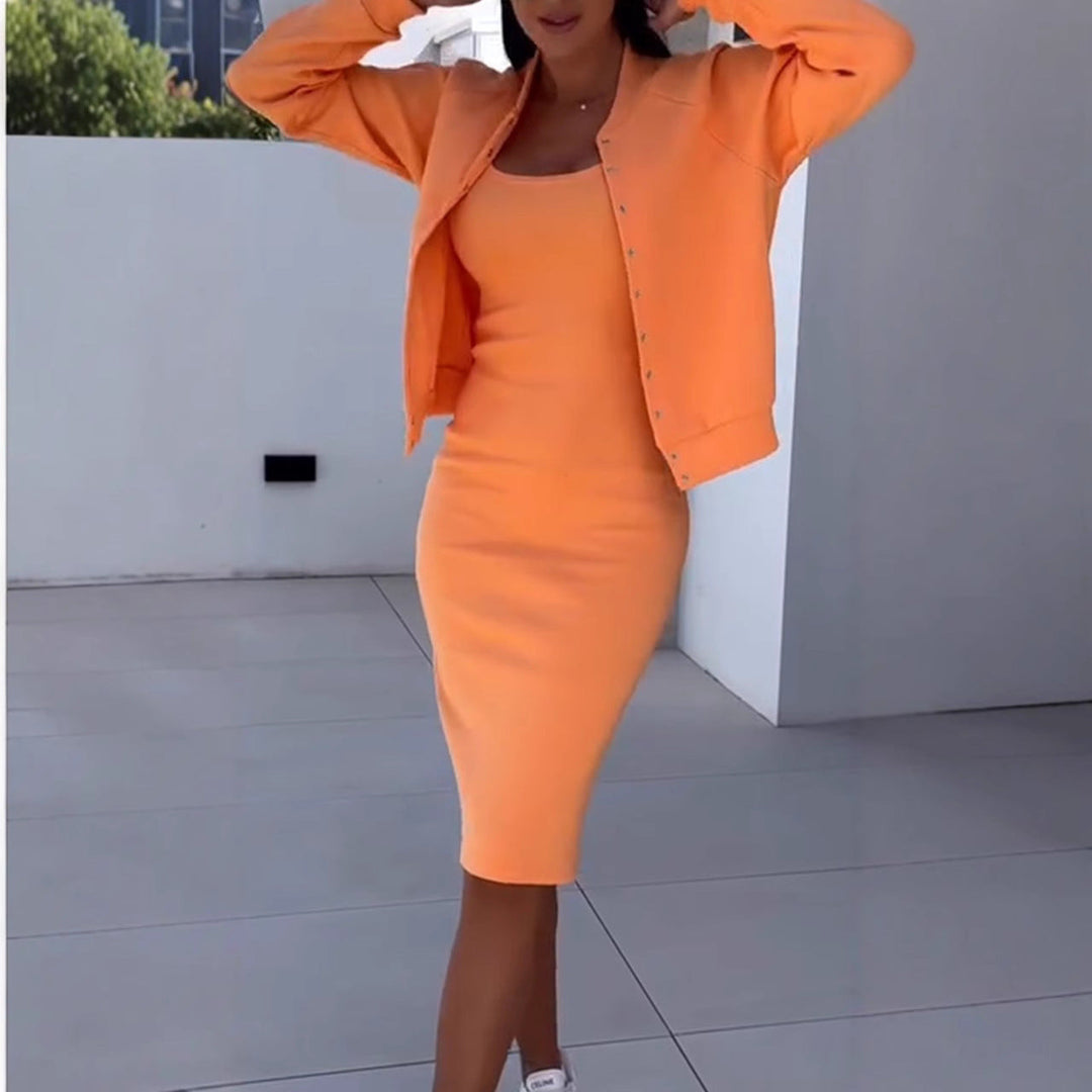 R&B | Figurbetontes Unterkleid Ärmellos Dehnbar und Atmungsaktiv Midi Länge
