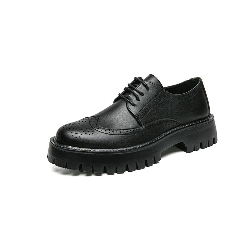 Herren Schnürschuhe mit modischem Broguemuster von
