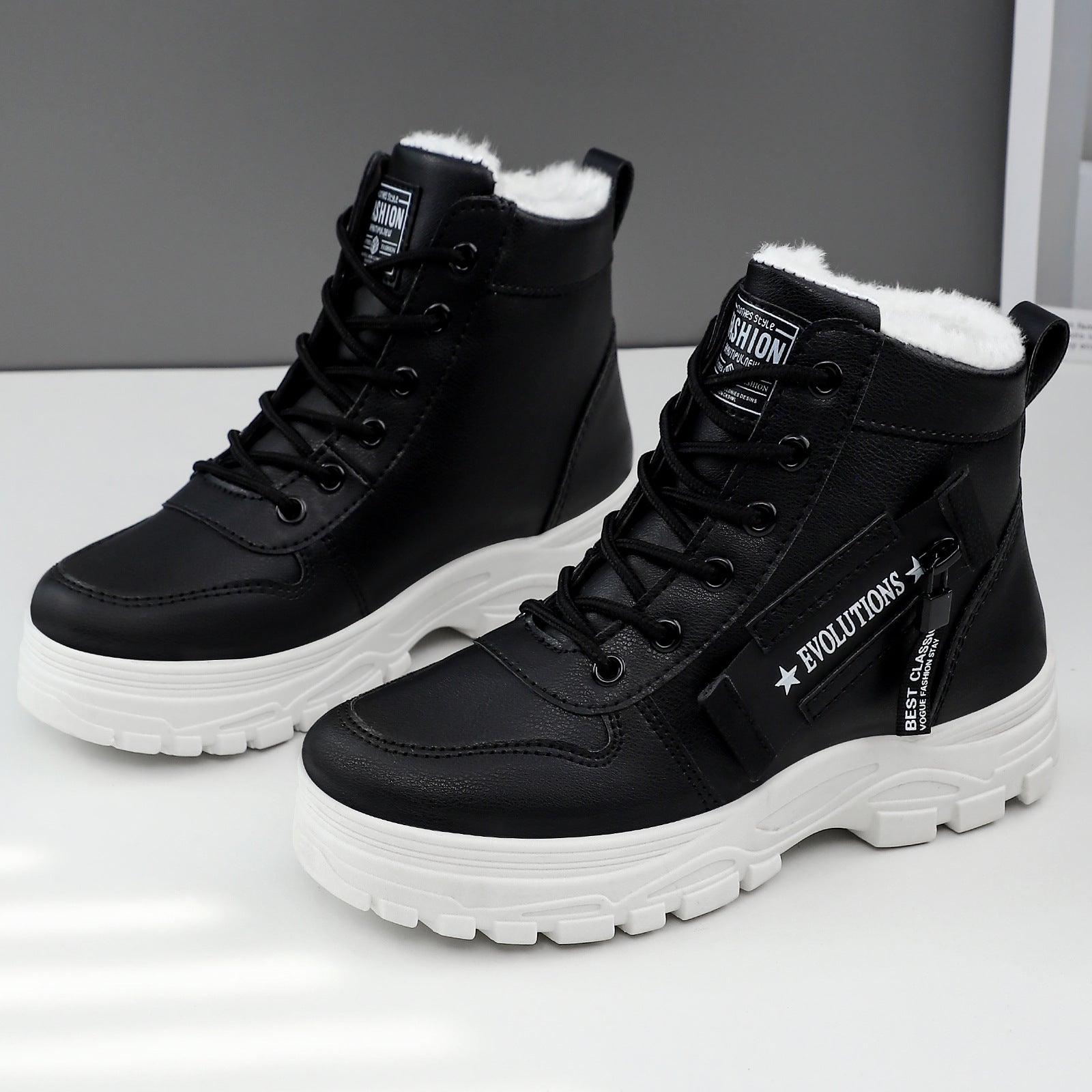 Damen Modische Winterstiefel mit komfortabler Isolierung und rutschfester Sohle R&B