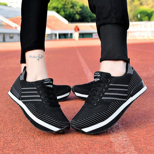 Damen Atmungsaktive Fitness-Sneaker mit gepolstertem Sohlenkomfort R&B