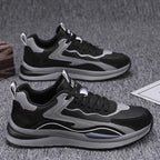 Damen sportliche Lauf-Sneaker mit atmungsaktiver Textil-Konstruktion und stabiler Sohle R&B