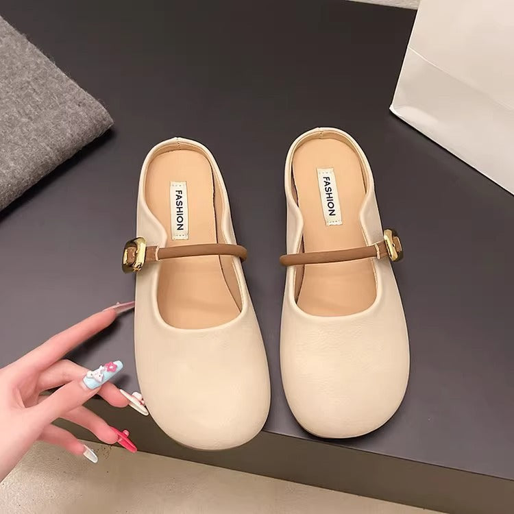 Damen Ballerinas mit verstellbarem Riemen und weichem Innenfutter R&B