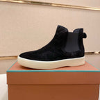 Damen Chelsea Boots aus hochwertigem Wildleder mit flexiblem Gummizug R&B