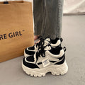 Damen Chunky Sneakers mit dicker Sohle und modischem Design