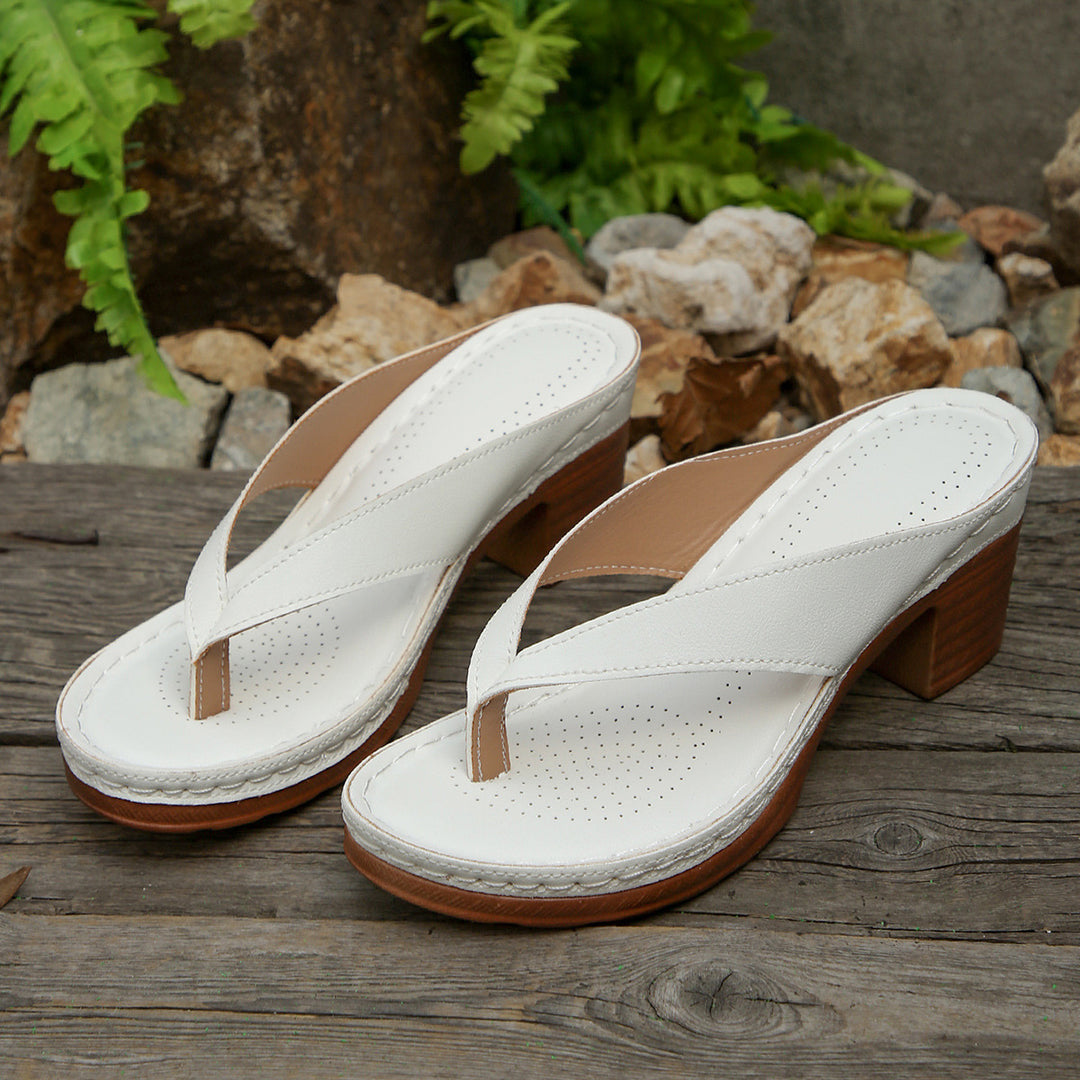 Damen Keil-Sandalen mit modernen Riemen R&B