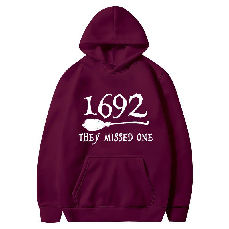 Damen Kapuzenpullover mit kreativem Halloween-Motiv und lockerer Passform R&B